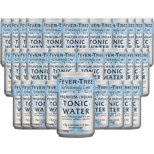 Fever Tree Premium Light Indian Tonic Water - Premium Quality Mixer and Soda - Refreshing Beverage for Cocktails & Mocktails 150ml Cans- Pack of 30 - 1 of 4