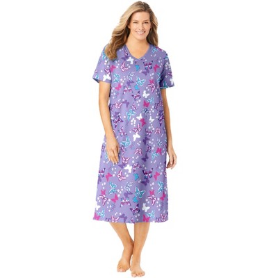 Dreams & Co. Women's Plus Size Long Print Sleepshirt