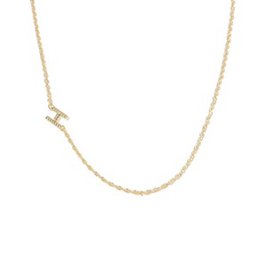 Kendra Scott 14K Gold Over Brass Mini "H" Initial Pendant Necklace - Gold - 1 of 3