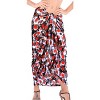 LA LEELA Women's Beachwear Summer Beach Bikini Wraps Sarong Swimwear Swim Cover Up Wrap Skirt Swimsuit Pareo Coverups for Women One Size Black,Tie Dye - 2 of 4