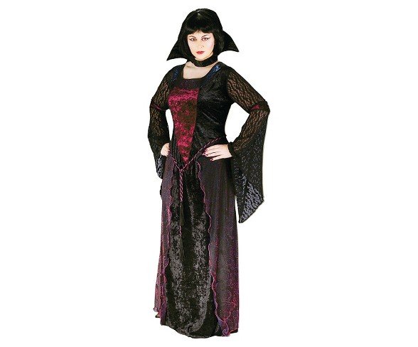 Women's Plus Size Vamptessa Costume Black/Red 2X