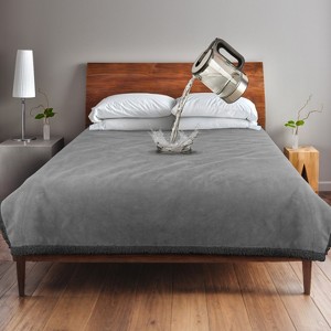 Catalonia Waterproof Bed Blanket for Couch Bed, Cozy Fleece Lining Throws for Bed Essentials, Perfect Gift for Housewarming - 1 of 4