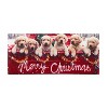 Evergreen Red Truck with Puppies Garden Burlap Flag and Sassafras Mat Set (14B9272ECM+431702) - 2 of 3