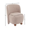 Vatros Upholstered Armless Living Room Chairs,Small Chairs for Bedroom - 2 of 4