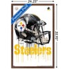 Trends International NFL Pittsburgh Steelers - Drip Helmet 20 Framed Wall Poster Prints - 3 of 4