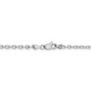 Black Bow Jewelry 3mm, 14k White Gold Diamond Cut Solid Cable Chain Necklace - 4 of 4