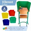 4E's Novelty 4ct Colored Desk Dividers – Classroom Essentials and Testing Panels for Students and Teachers - 3 of 4