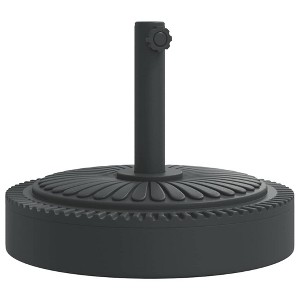 vidaXL Parasol Base Black PE and concrete with iron tube Medium - 1 of 2