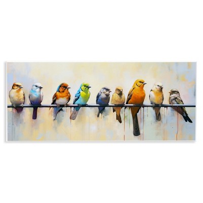 Stupell Industries Modern Birds Perched, 17" x 7"
