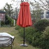14FT Double Sided Polyester Outdoor Umbrella,Garden Umbrella With 12 Ribs,Patio Large Rectangular Umbrella,Base Not Included-Coolbibila - 3 of 4