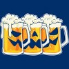 Men's Design By Humans Halloween Jack O Lantern Beer Drinking By RedBirdLS T-Shirt - 2 of 3