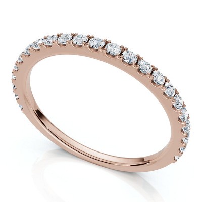Pompeii3 1/5Ct Diamond Wedding Stackable Anniversary Ring 10k Gold Lab Created