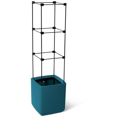 Gardener's Supply Company Oasis Self- Watering Tomato Planter with Trellis | 16" High Outdoor Planting Container with Intergrated Weather-Proof