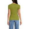 Lands' End Womens Short Sleeve Tugless Double Layer Crew Neck Knit Top - 2 of 3