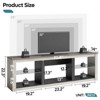 Bestier TV Stand Modern Entertainment Center for TVs up to 75" with LED Light and Storage Shelves - 3 of 4