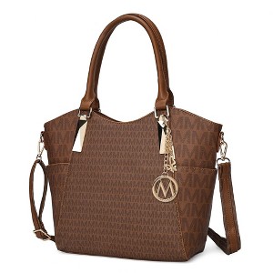 MKF Collection Devorah Stylish Tote Handbag Signature Printed by Mia K - 1 of 4