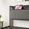 Kumasinova Twin/Full/Queen Size Bed Frame with Storage Headboard,Bed Frames with Charging Station(&2 Storage Drawers),Metal Bed Frame for Kids&Teens - 3 of 4