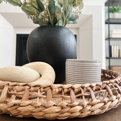 18 Natural Woven Decorative Tray - Hearth & Hand™ With Magnolia : Target