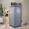 LOVMOR Portable Gothic Roof Plus Type Full Size Steam Sauna tent with Foldable Chair, Remote Control, Spa, Therapy & Relaxation at home - 2 of 4