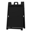 Plasticade Signicade Deluxe A-Frame Sidewalk Curb Sign Portable Folding Double-Sided Display with Quick-Change System, Black (3 Pack) - 3 of 4