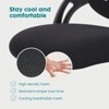 DOMETOUR Ergonomic Office Home Desk Mesh Fixed Armrest Black - 3 of 4