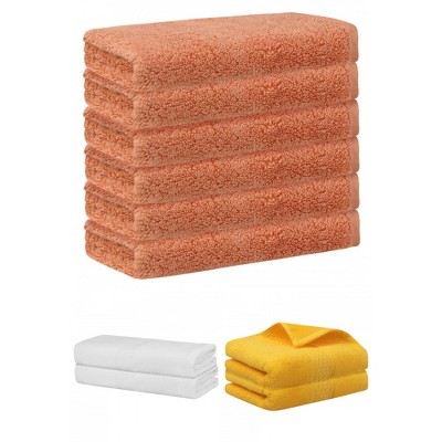 REGALWOVEN Absorbent Solid Bath Hand Face Cloths Cotton Towels 3 Piece Sets