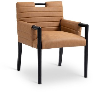 Meridian Furniture,Aimee Vegan Leather Dining Arm Chair - 1 of 4