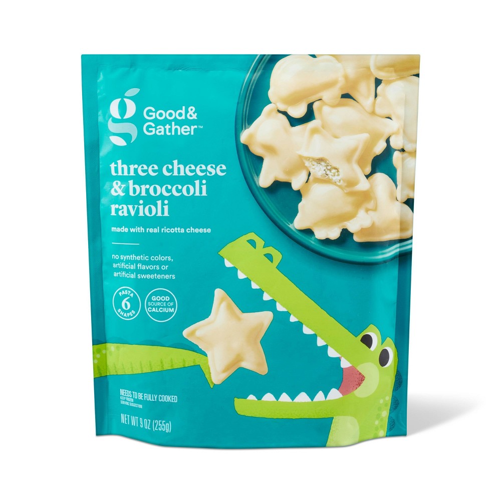 Frozen Cheese & Broccoli Ravioli in Fun Shapes - 9oz - Good & Gather™