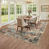 Vintage Washable Area Rug for Living Room, Non-Slip, Stain-Resistant, Low Pile Carpet for Bedroom, Dining Room, Indoor, Large. - 2 of 4