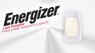 Compact White LED Power Failure Night Light with Rechargeable Battery