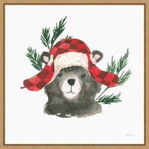 Amanti Art Critter Greetings V by Jenaya Jackson Canvas Wall Art Print Framed 22-in. W x 22-in. H. - 1 of 4