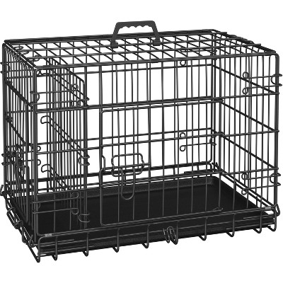 Yaheetech Metal Dog Crate for Small to Medium-Sized Dogs, Black