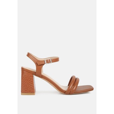 Edyta Ankle Strap Block Heel Sandals