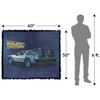 Back To The Future Delorean Blanket 50"x60" Woven Tapestry - 2 of 4