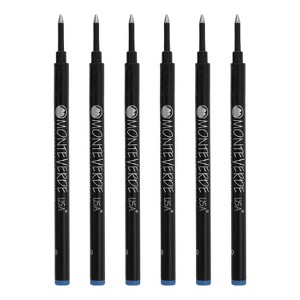 Monteverde Monteverde Rollerball Pen Refill Broad Point Blue Ink 6 Pack (G243BU) - 1 of 1