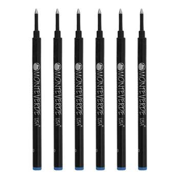 Monteverde Monteverde Rollerball Pen Refill Broad Point Blue Ink 6 Pack (G243BU)