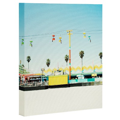 Bree Madden Santa Cruz Beach Art Canvas 16" x 20" - Deny Designs