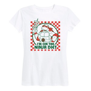 Women's - Teenage Mutant Ninja Turtles - I'm On The Ninja Diet Short Sleeve Graphic T-Shirt - 1 of 4