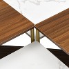 Kumasinova Set of 4 Modern Nesting Coffee Table,Square Adjustable Configuration Center Table,Mid-Century Coffee Tables for Living Room - 4 of 4