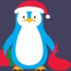 Women's Design By Humans Christmas Penguin By moredesignsplease Racerback Tank Top - 2 of 3