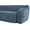 APRILSOUL Minimalist Compression Sofa, Curved Design, 3-Seater High-Density Foam, Ergonomic Arc Armrests, No Assembly - 4 of 4