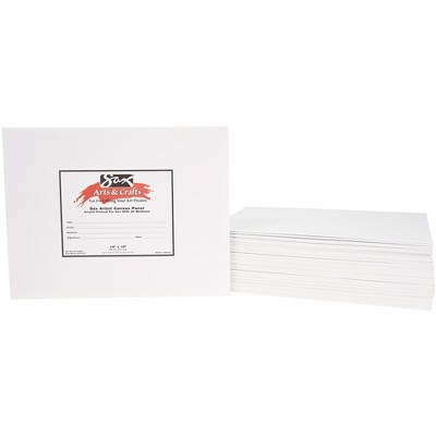 Sax Genuine Canvas Panel Classroom pk, 14 x 18 Inches, White, pk of 36