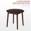 Dexmalle Mid Century Elegant Walnut Round Dining Table - 4 of 4