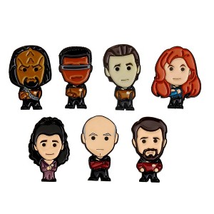 Eaglemoss Limited Star Trek The Next Generation Chibi Characters 7 Piece Pin Badge Set - 1 of 4