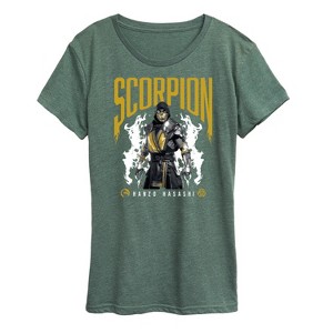 Women's - Mortal Kombat - Scorpion Hanzo Hasashi Short Sleeve Graphic T-Shirt - 1 of 4