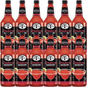 Mr & Mrs T Strawberry Daiquiri, 1L Bottle, 12 Pack – Premium Cocktail Mixer, Ready to Use - 1 of 4