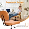 GlasFlength Adjustable Seating Sets with Armless, Small low back Office Chair Design, for more Small Spaces, Orange, 24.21"*24.21"*34.25" - 2 of 4