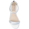 Journee Collection Womens Peytonn Back Heel Zip Ankle Strap Sandals Silver 5.5 - 4 of 4