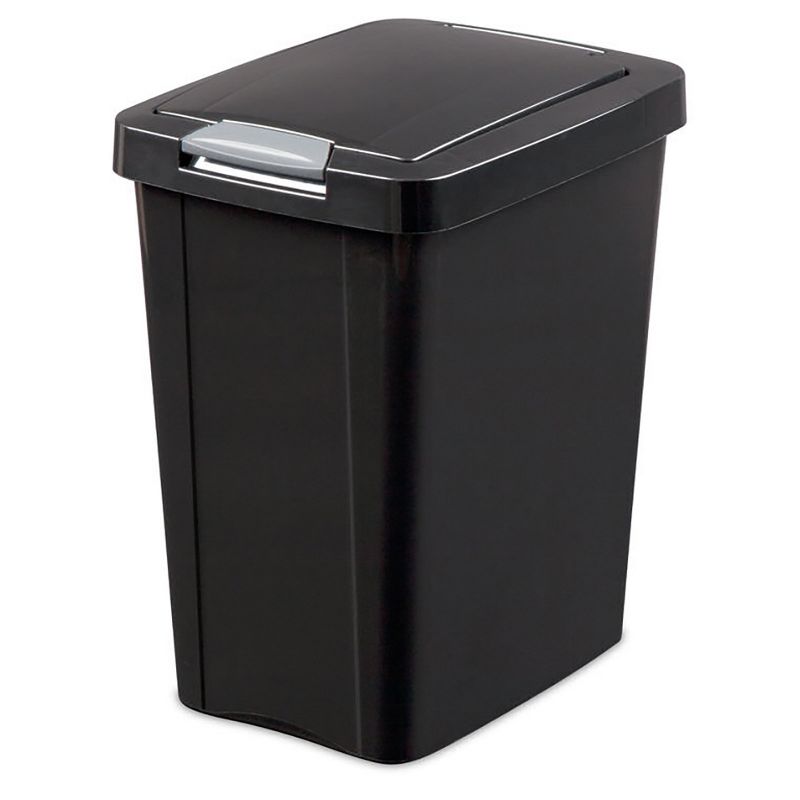 Sterilite Gallon TouchTop Narrow Plastic Wastebasket with Secure Titanium Latch for Kitchen, Bathroom, and Office Use, 3 of 8