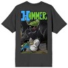 Hammer Double Sided Men's Charcoal Short Sleeve Tee - 2 of 4
